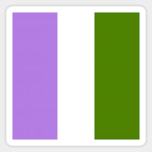 Proud Genderqueer Pride Flag (Proud LGBTQ+ Community Pride Flag) Magnet